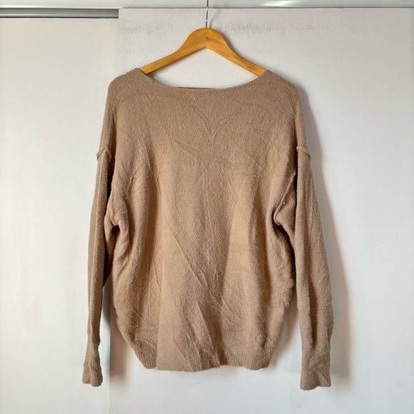 Wilfred Free Relaxed V-Neck Sweater in Beige - Picture 5 of 8